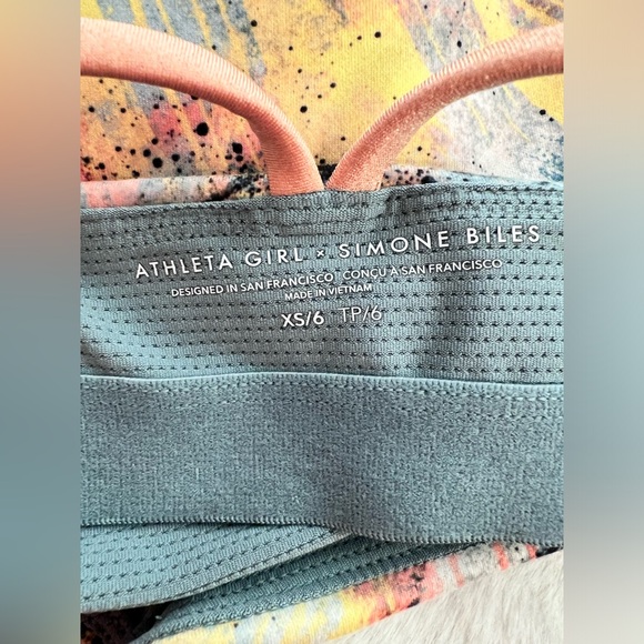 Athleta Girl X Simone Biles Long Line Sports Bra Size XS/6 - Picture 6 of 7